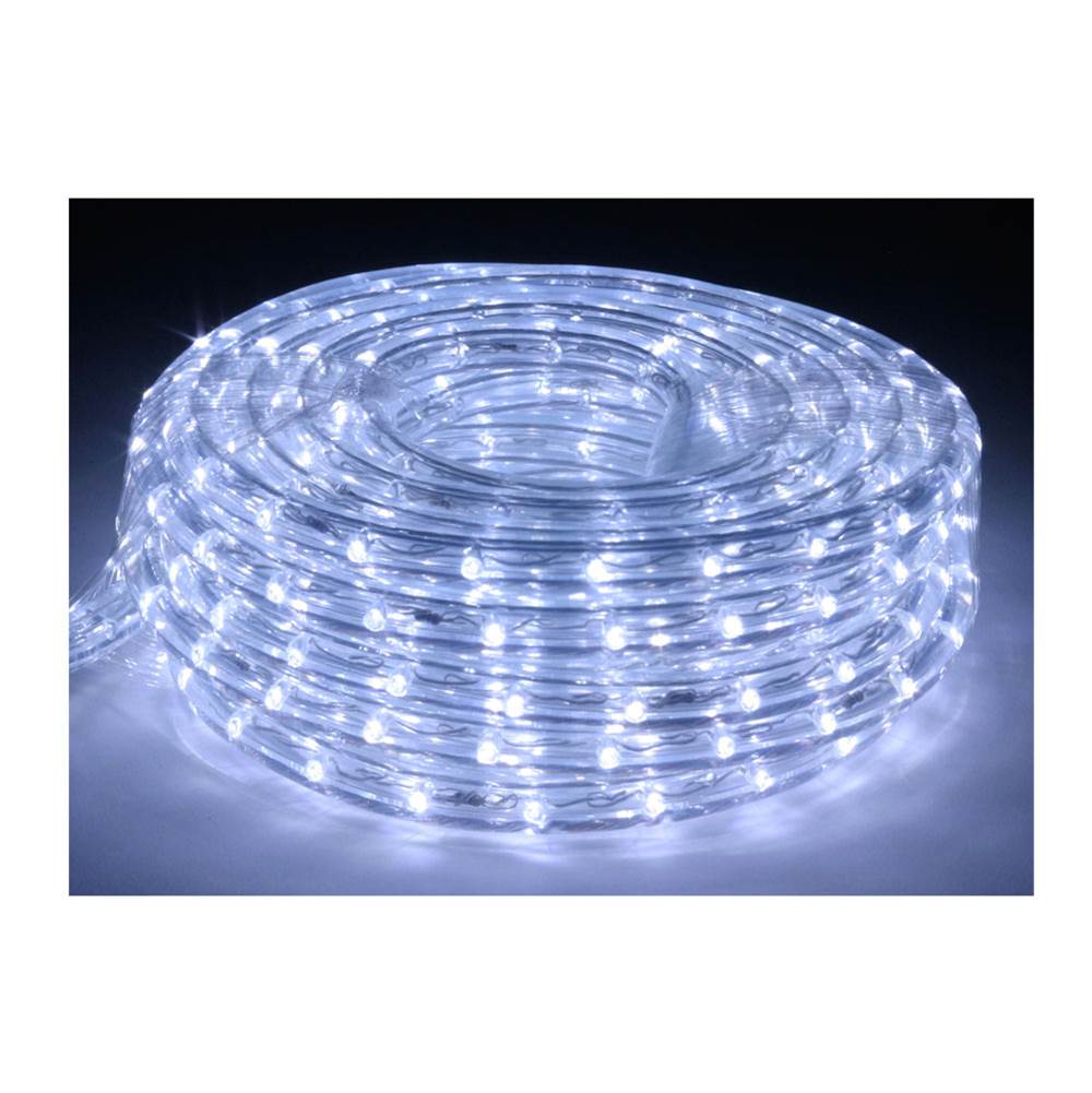 American Lighting 75 Foot Cool White 6400 Kelvin LED Flexible Rope Light Kit with Mounting Clips