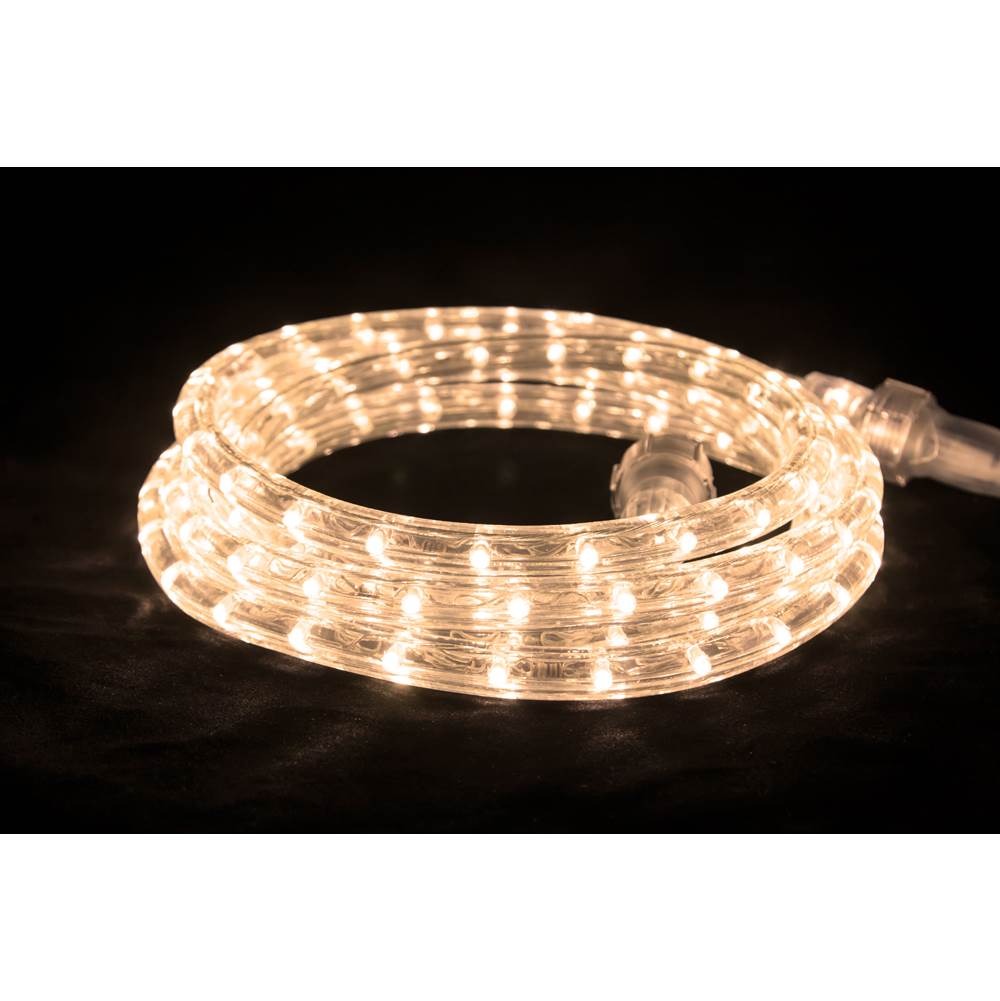 American Lighting 75 Foot Warm White 3000 Kelvin LED Flexible Rope Light Kit with Mounting Clips