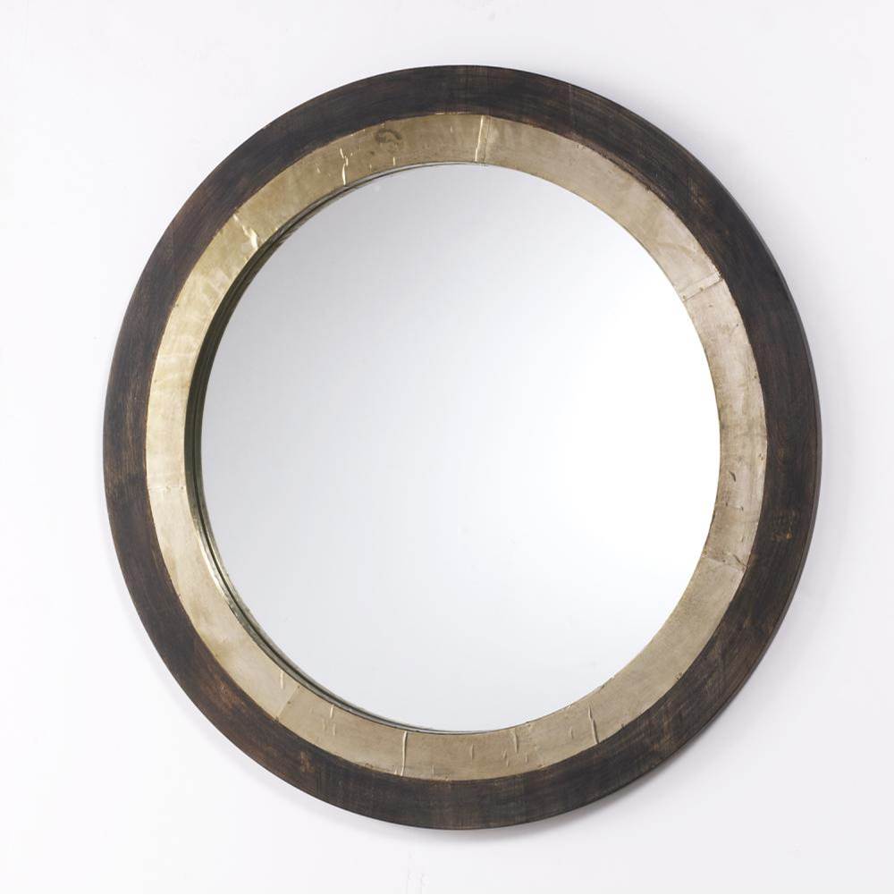 Capital Lighting Round Decorative Wooden Mirror