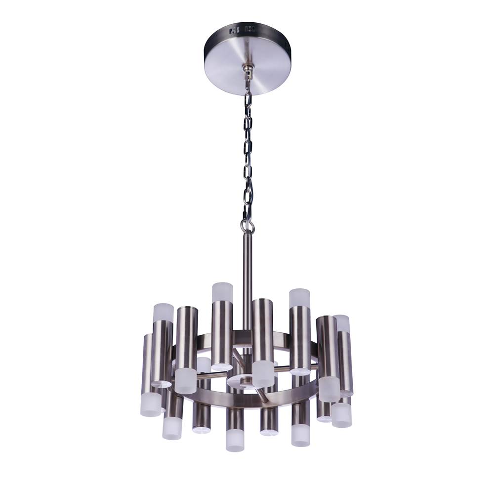 Craftmade Simple Lux 16 Light LED Chandelier, BNK
