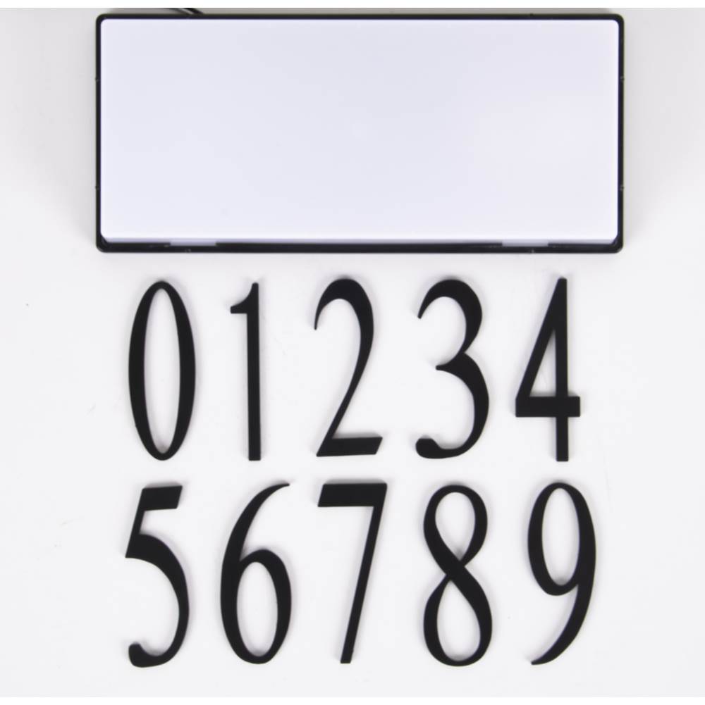 Craftmade Surface mount address plaque number - 4