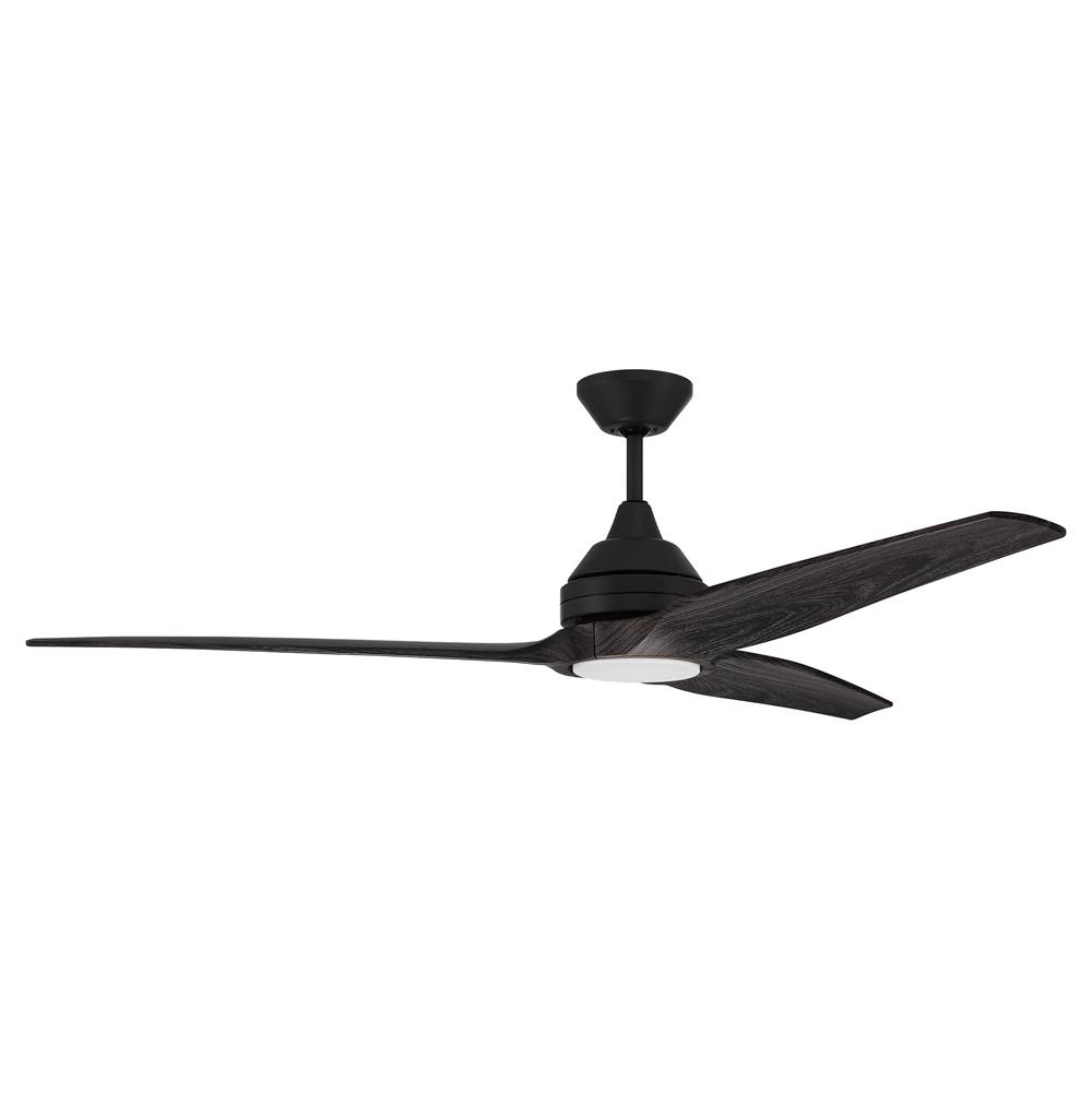 Craftmade 60'' Limerick Ceiling Fan in Aged Galvanized with LED Light and Greywood Blades included