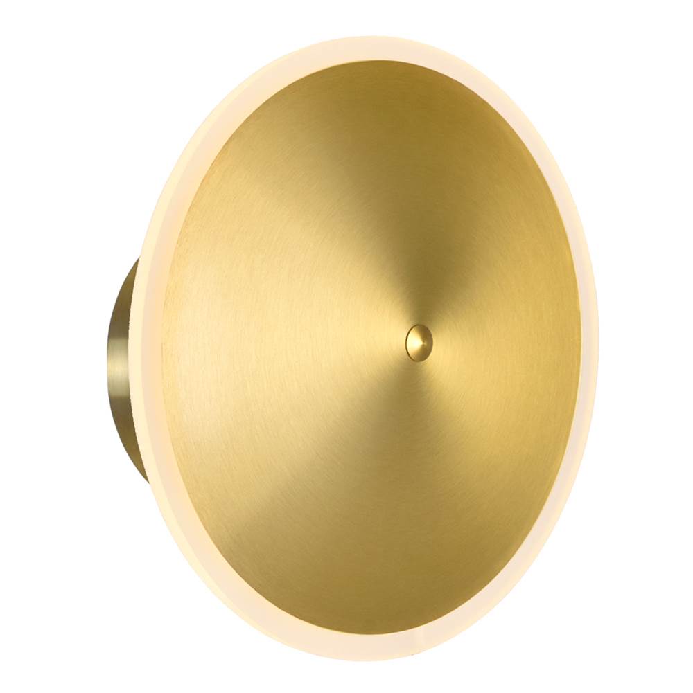 CWI Lighting Ovni LED Sconce With Brass Finish