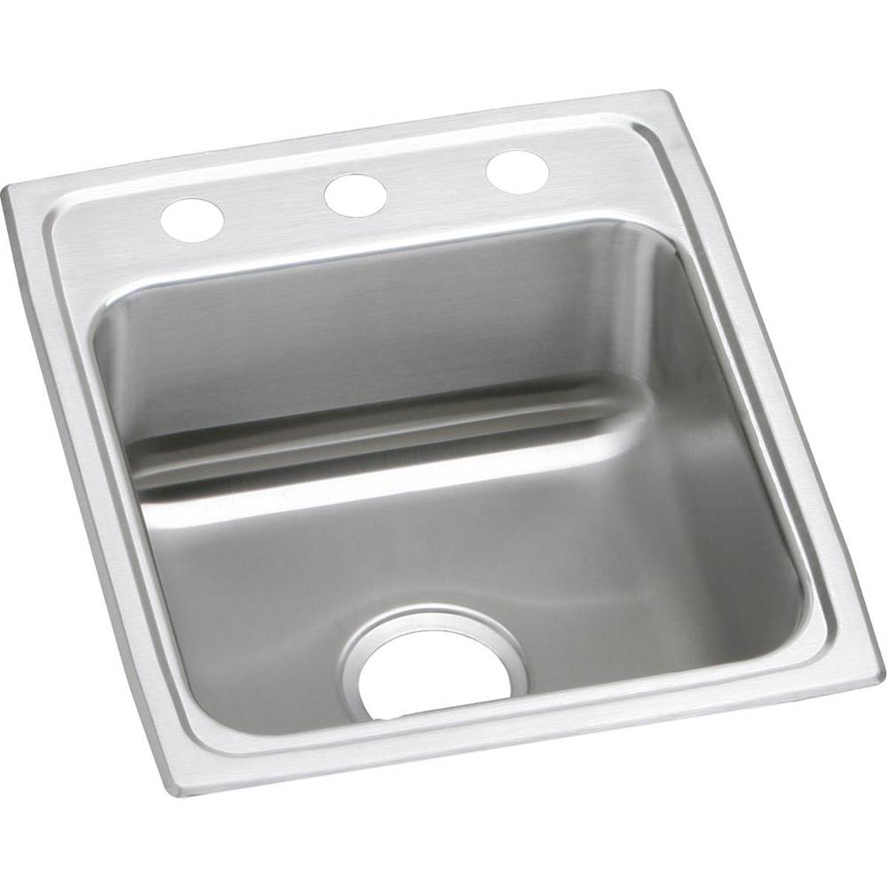 Elkay Lustertone Classic Stainless Steel 17'' x 20'' x 7-5/8'', 1-Hole Single Bowl Drop-in Sink