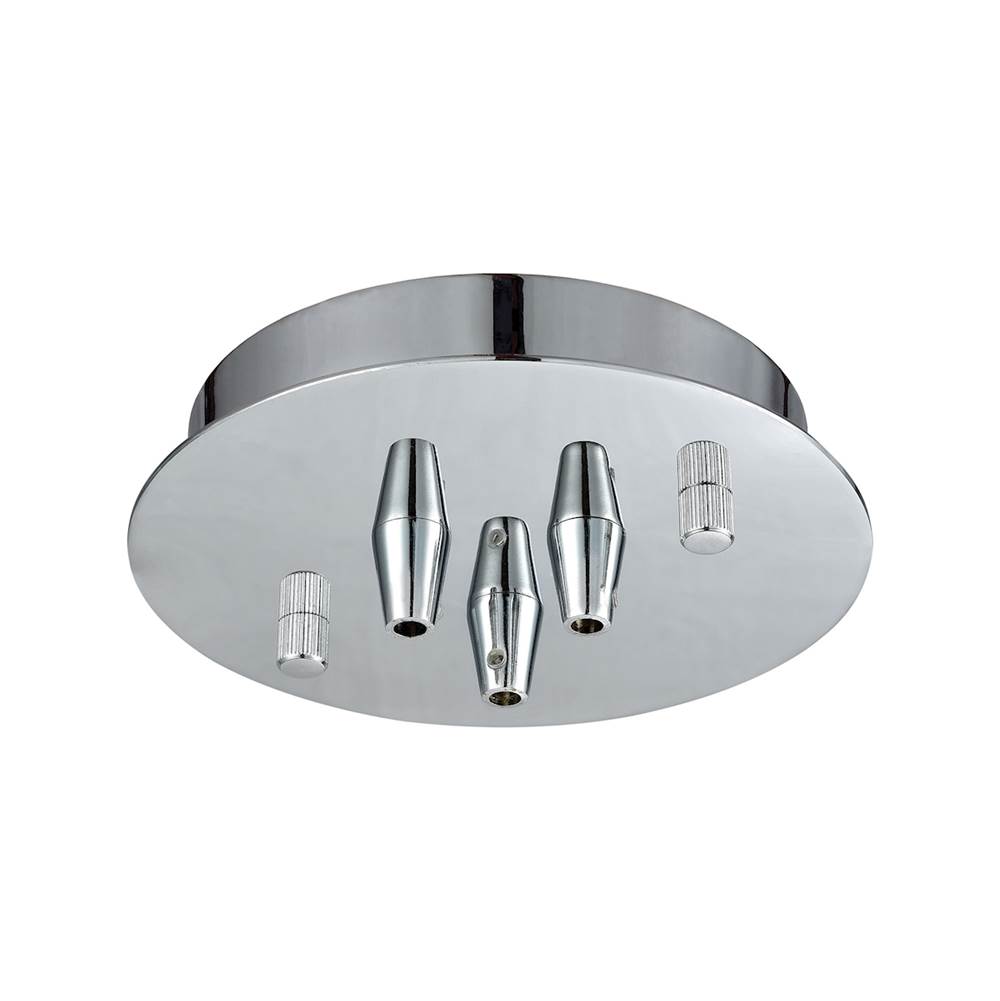 Elk Lighting Pendant Options 3 Light Small Round Canopy in Polished Chrome