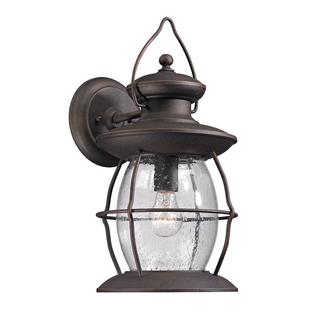 Elk Lighting Village Lantern 17'' High 1-Light Outdoor Sconce - Weathered Charcoal