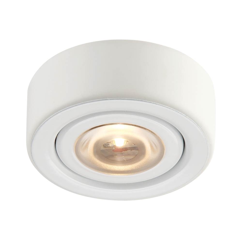 Elk Lighting Eco 1-Light Puck Light in White With Clear Glass Diffuser - Integrated LED