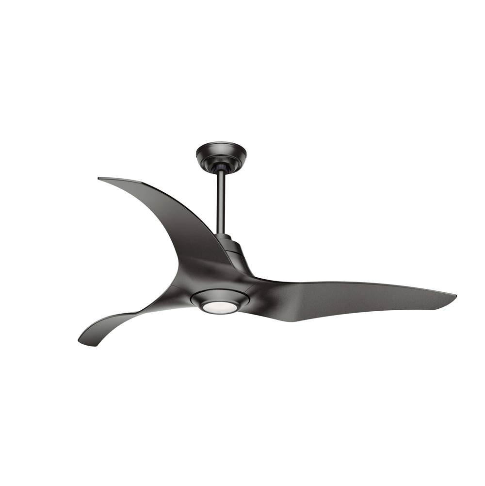 Hunter 60 inch Arwen Granite Damp Rated Ceiling Fan with LED Light Kit and Handheld Remote