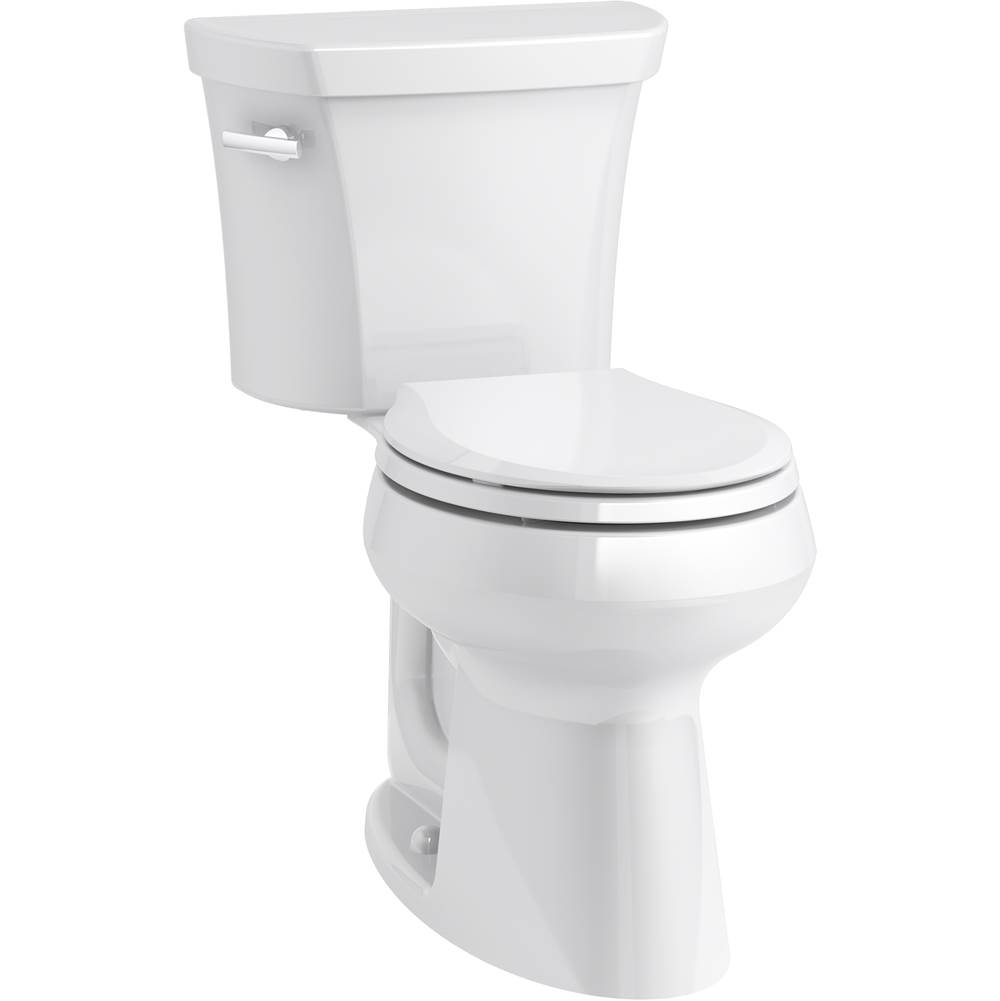 Kohler Highline® Comfort Height® Two-piece round-front 1.28 gpf chair height toilet with right-hand trip lever and insulated tank