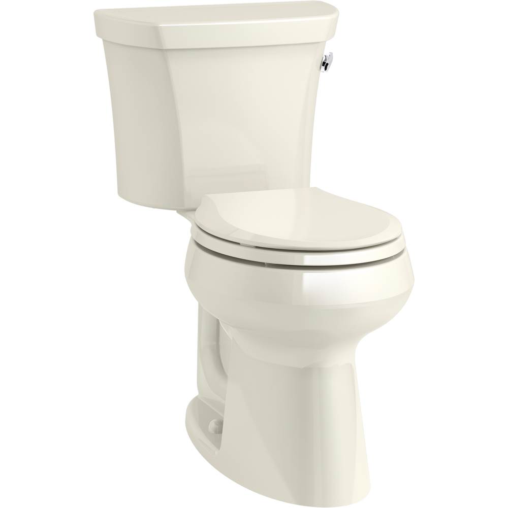 Kohler Highline® Comfort Height® Two-piece round-front 1.28 gpf chair height toilet with right-hand trip lever and insulated tank
