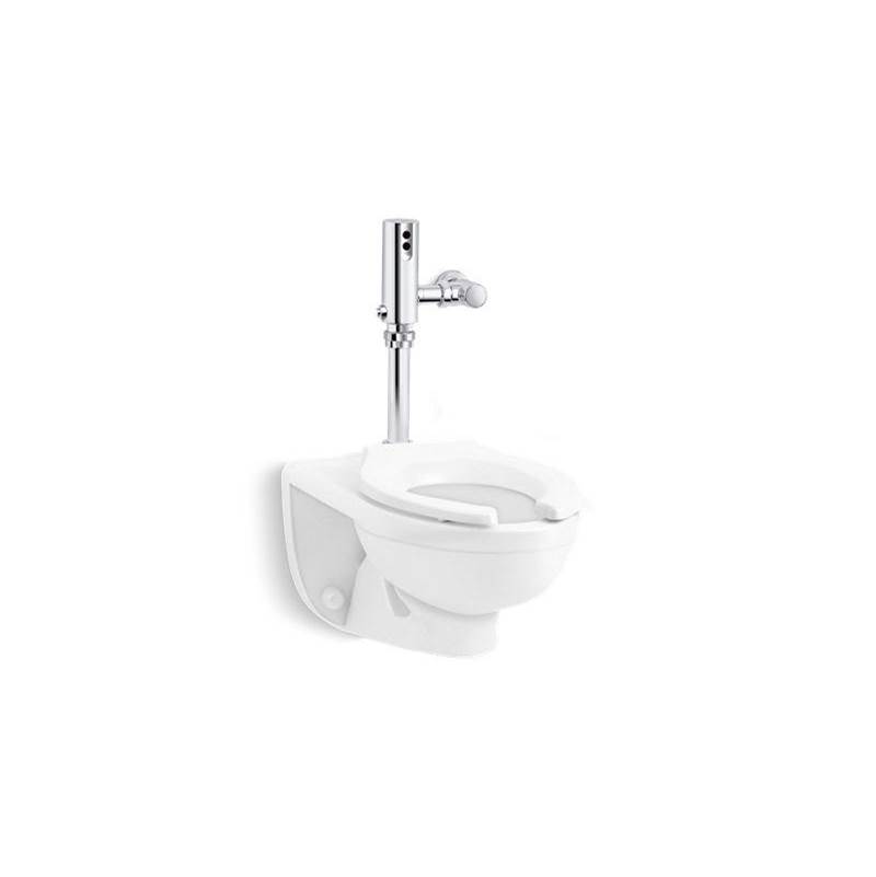 Kohler Kingston™ Ultra Commercial toilet with Mach® Tripoint® touchless DC 1.28 gpf flushometer