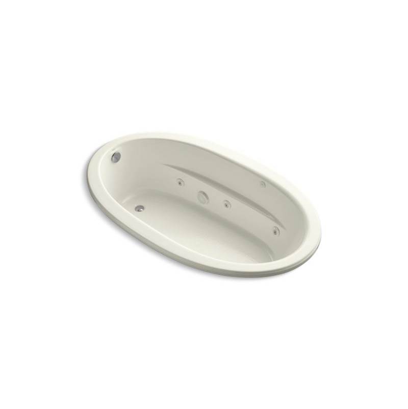 Kohler Sunward® 72'' x 42'' drop-in whirlpool bath with end drain and heater