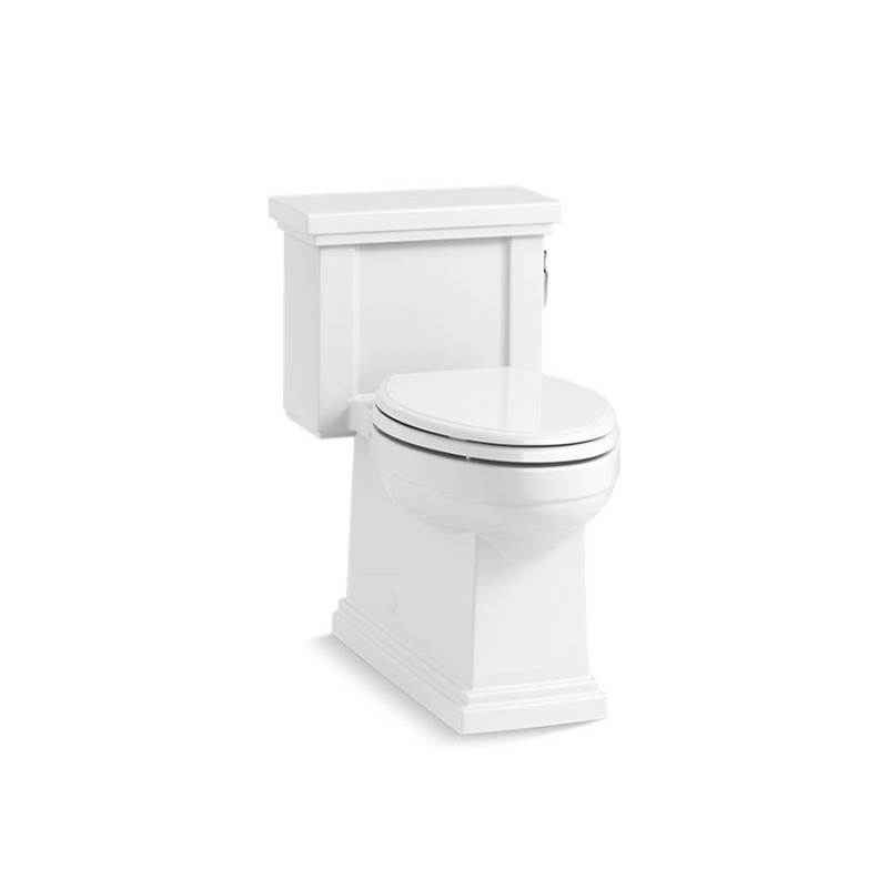 Kohler Tresham® Comfort Height® One-piece compact elongated 1.28 gpf chair height toilet with right-hand trip lever, and Quiet-Close™ seat
