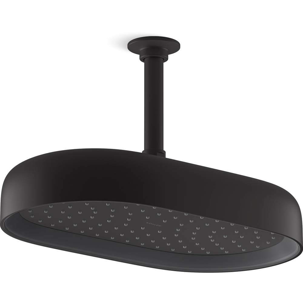 Kohler Statement Oval 12 in. 2.5 Gpm Rainhead With Katalyst Air-Induction Technology