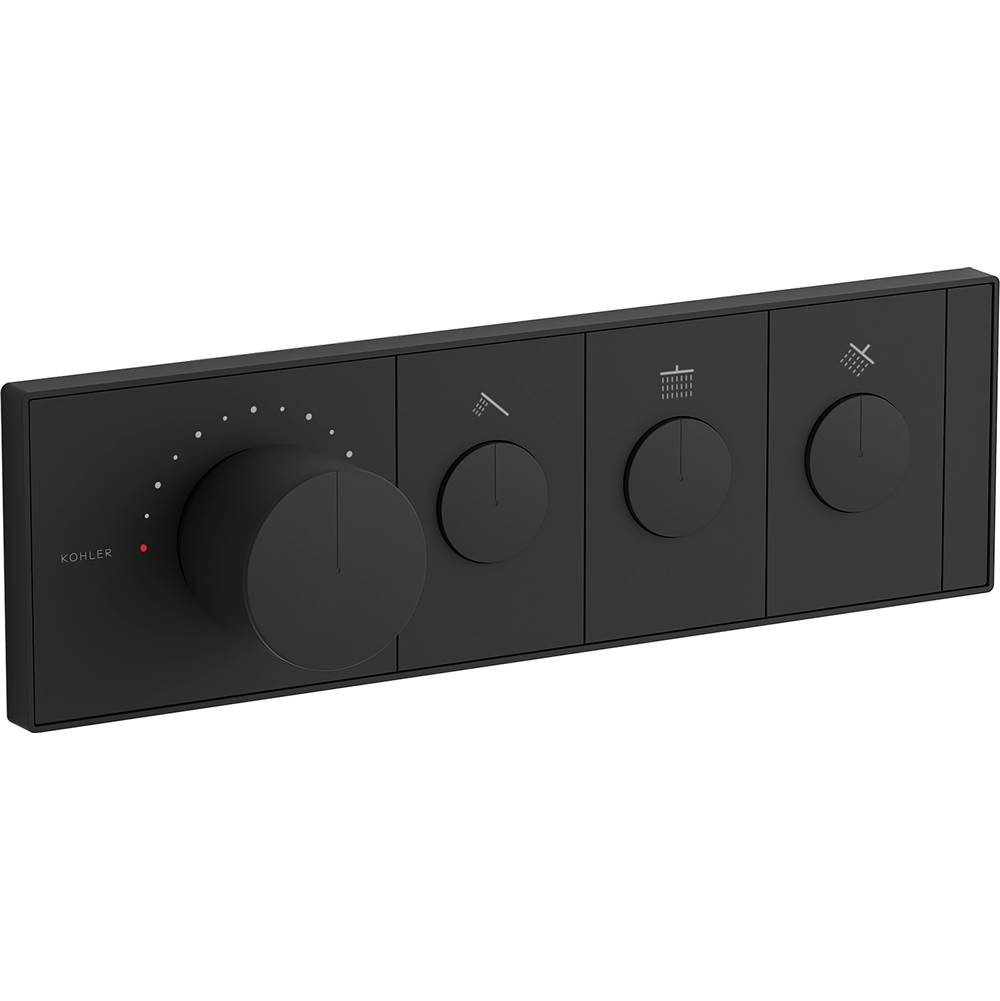 Kohler Anthem Three-Outlet Thermostatic Valve Control Panel With Recessed Push-Buttons