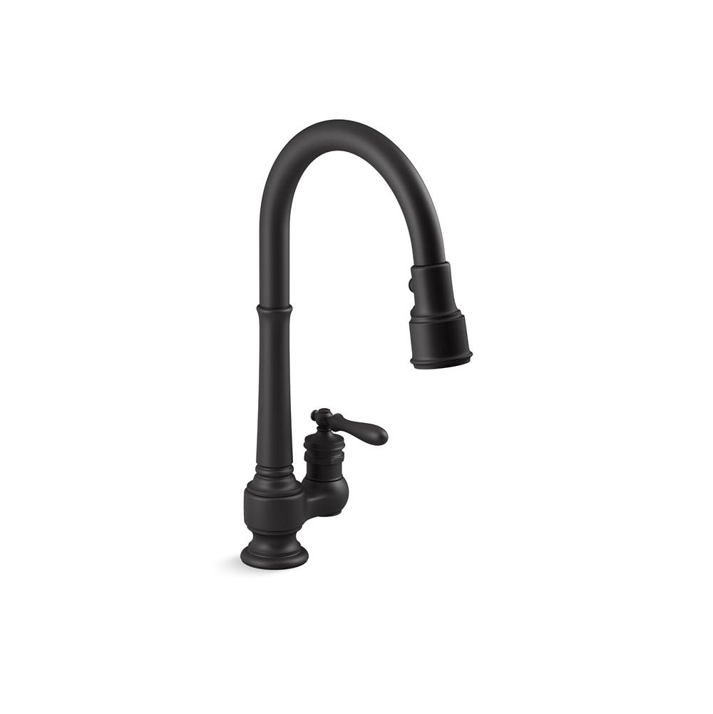 Kohler Artifacts Pull-Down Kitchen Sink Faucet With Three-Function Sprayhead