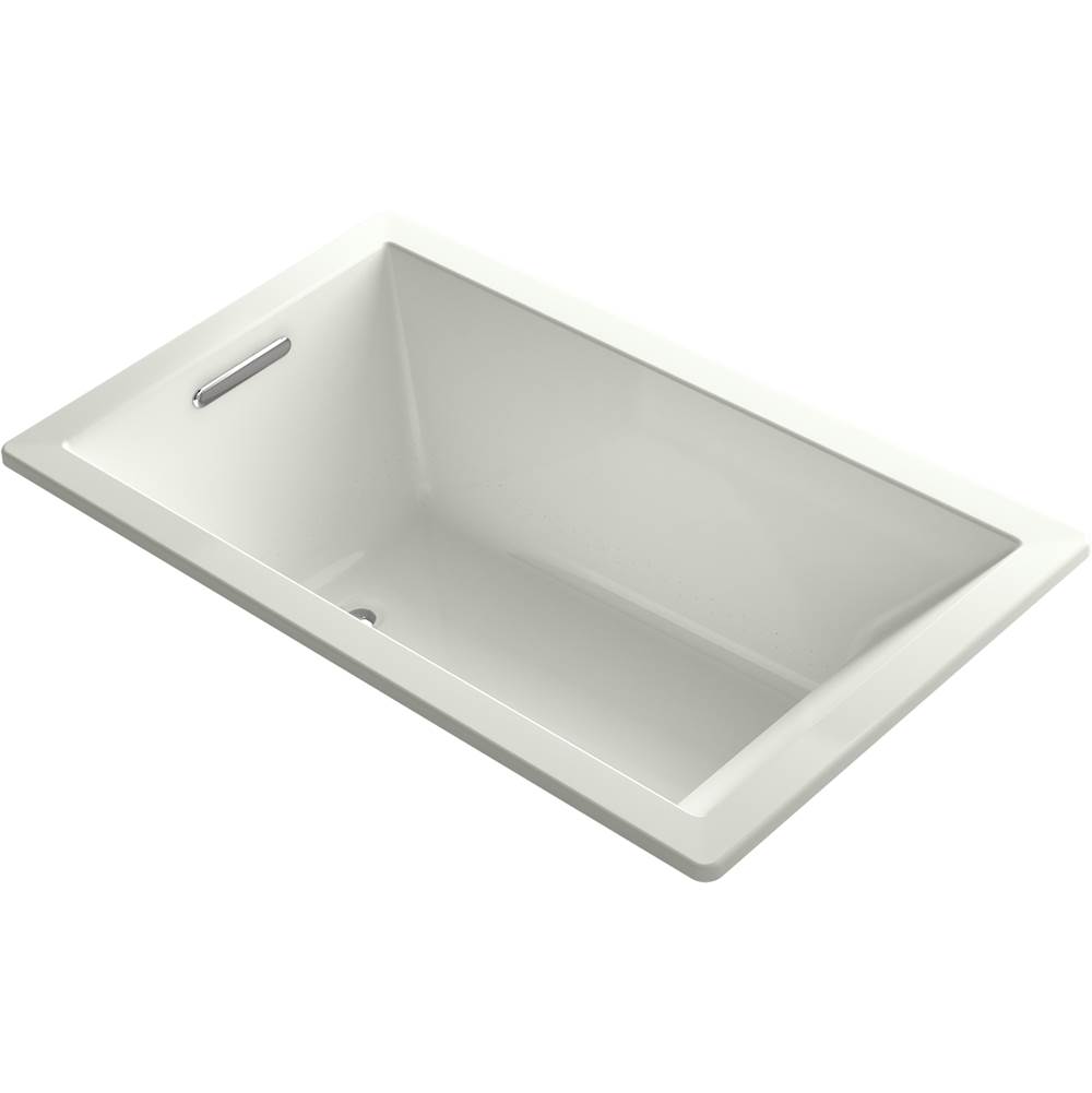 Kohler Underscore® Rectangle 60'' x 36'' Heated BubbleMassage™ air bath with end drain