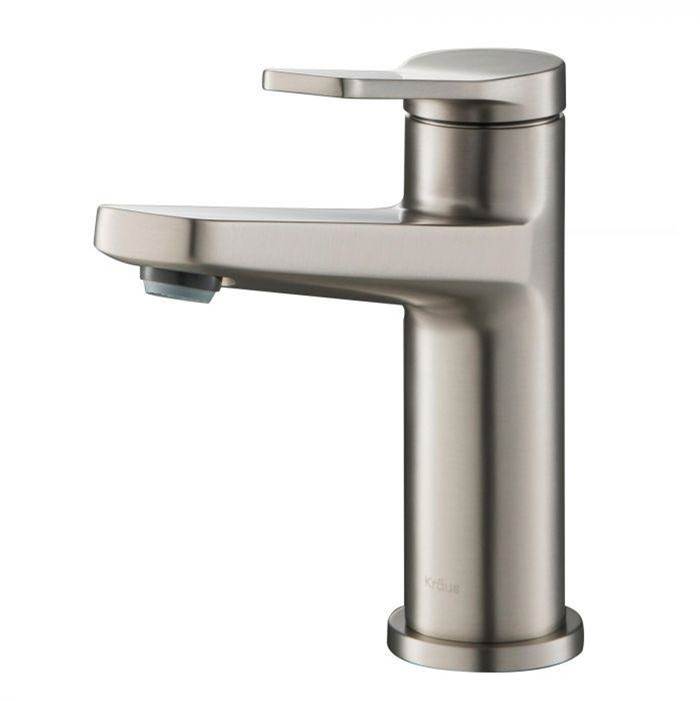 Kraus Indy Single Handle Bathroom Faucet in Spot Free Stainless Steel