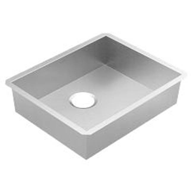 Moen 22''x18'' stainless steel 18 gauge single bowl sink