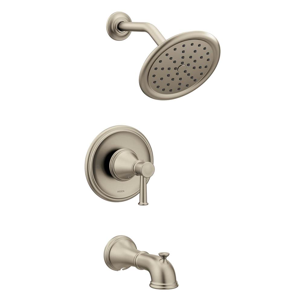 Moen Belfield Single-Handle 1-Spray Posi-Temp Tub and Shower Faucet Trim Kit in Brushed Nickel (Valve Sold Separately)