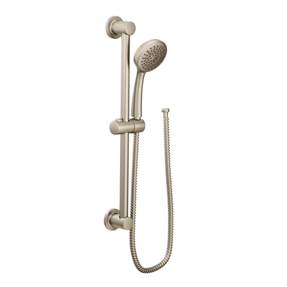 Moen Eco-Performance Handheld Shower with 24-Inch Slide Bar and 69-Inch Hose, Brushed Nickel