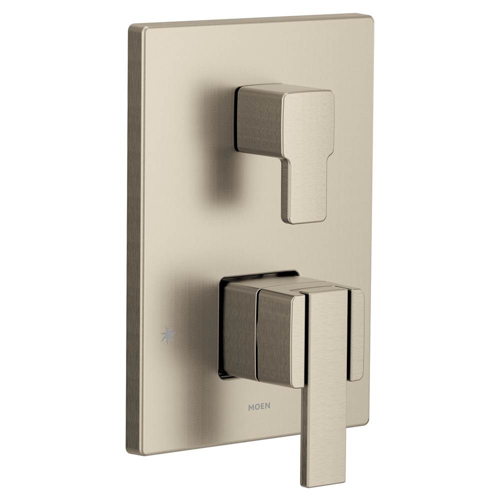 Moen Via M-CORE 3-Series 2-Handle Shower Trim with Integrated Transfer Valve in Brushed Nickel (Valve Sold Separately)