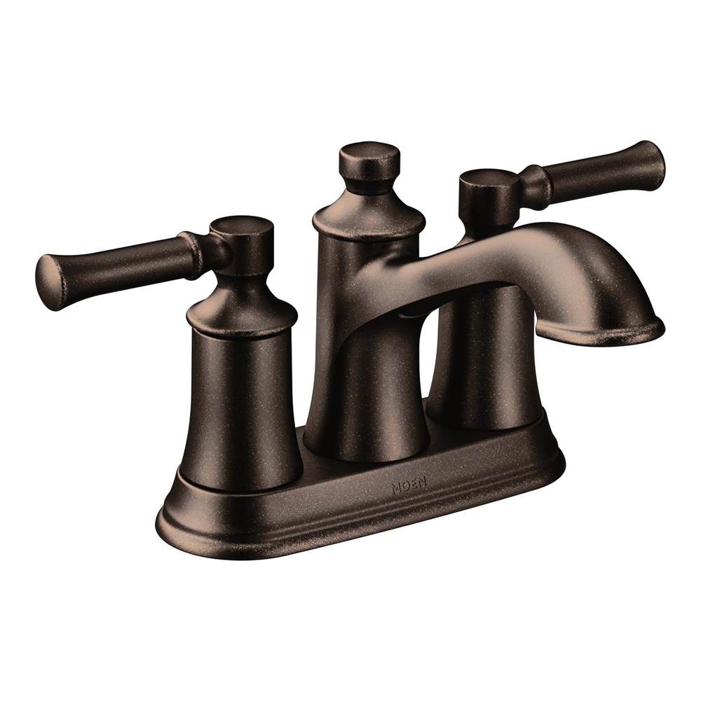 Moen Dartmoor Two-Handle Low Arc Bathroom Faucet, Oil Rubbed Bronze
