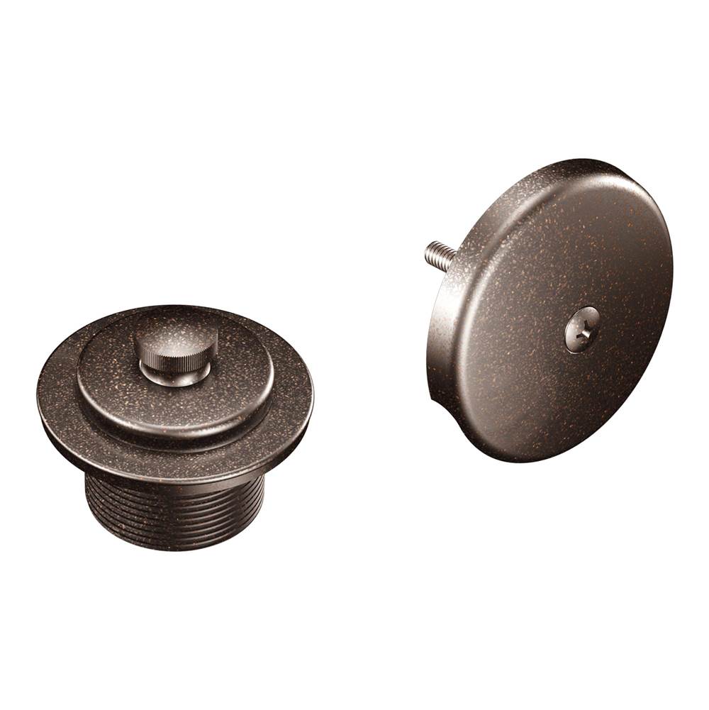 Moen Push-N-Lock Tub and Shower Drain Kit with 1-1/2 Inch Threads, Oil-Rubbed Bronze