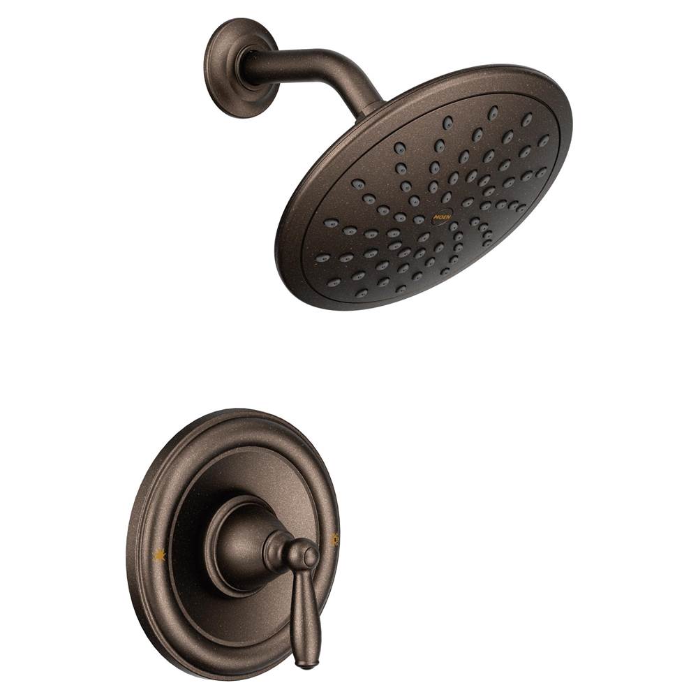 Moen Brantford Posi-Temp Rain Shower Single-Handle Shower Only Faucet Trim Kit in Oil Rubbed Bronze (Valve Sold Separately)