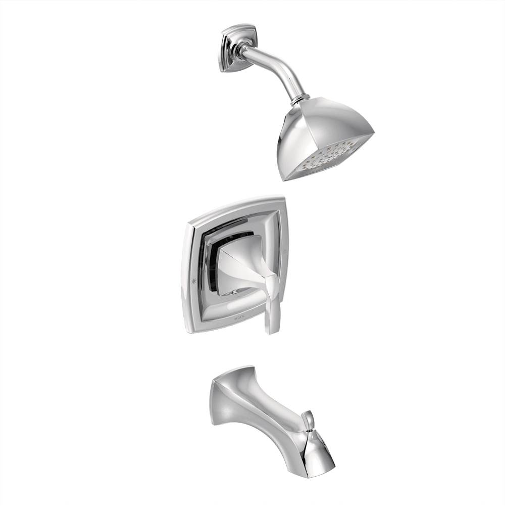 Moen Voss Posi-Temp 1-Handle Tub and Shower Trim Kit in Chrome (Valve Sold Separately)