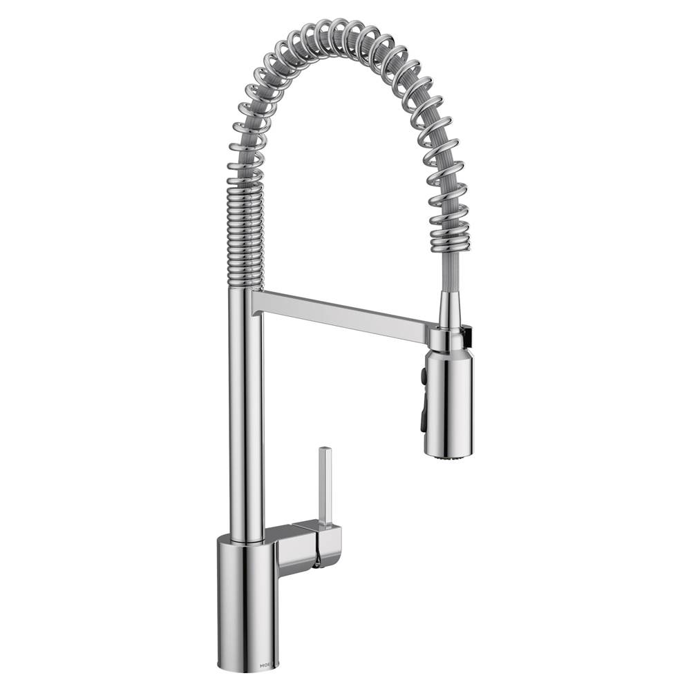Moen Align One Handle Pre-Rinse Spring Pulldown Kitchen Faucet with Power Boost, Chrome