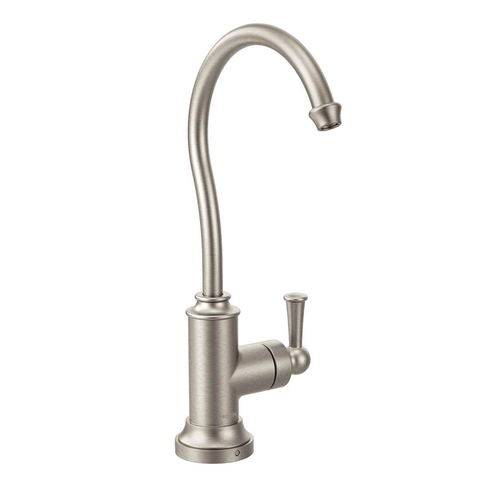 Moen Sip Traditional Cold Water Kitchen Beverage Faucet with Optional Filtration System, Spot Resist Stainless