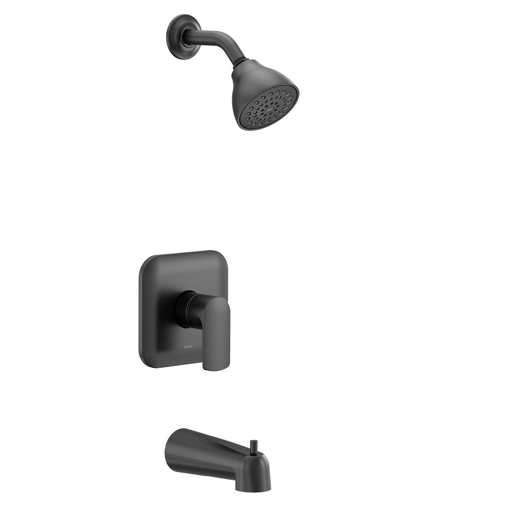 Moen Rizon M-CORE 2-Series Eco Performance 1-Handle Tub and Shower Trim Kit in Matte Black (Valve Sold Separately)