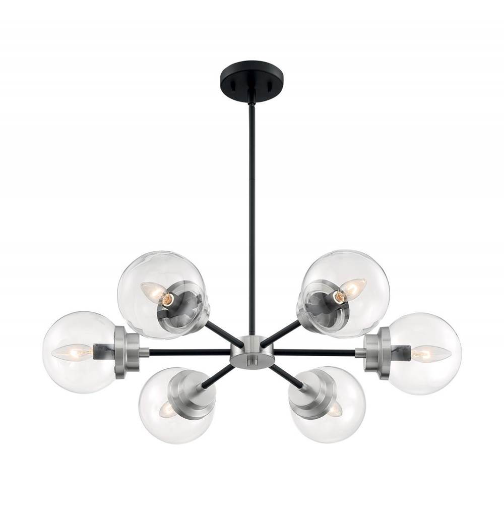 Nuvo Axis 6 Light Chandelier