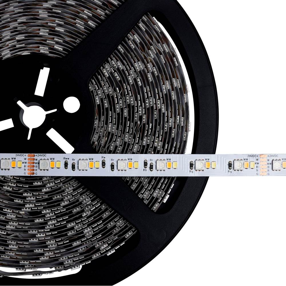 Nuvo Dimension Pro; Tape light strip; 64 ft.; Hi-Output; RGB plus Tunable White; Plug connection; Starfish IOT Capable; IR Remote Included