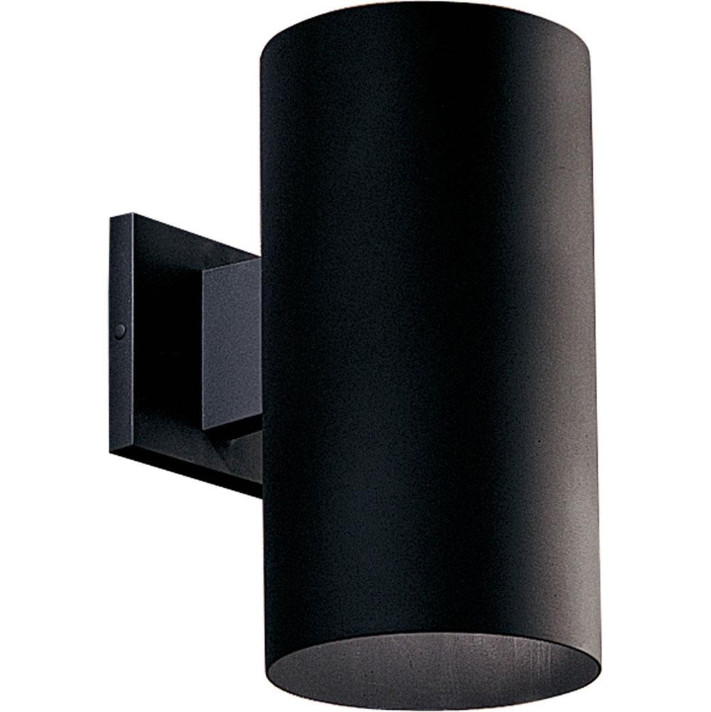 Progress Lighting 6'' Black Outdoor Wall Cylinder