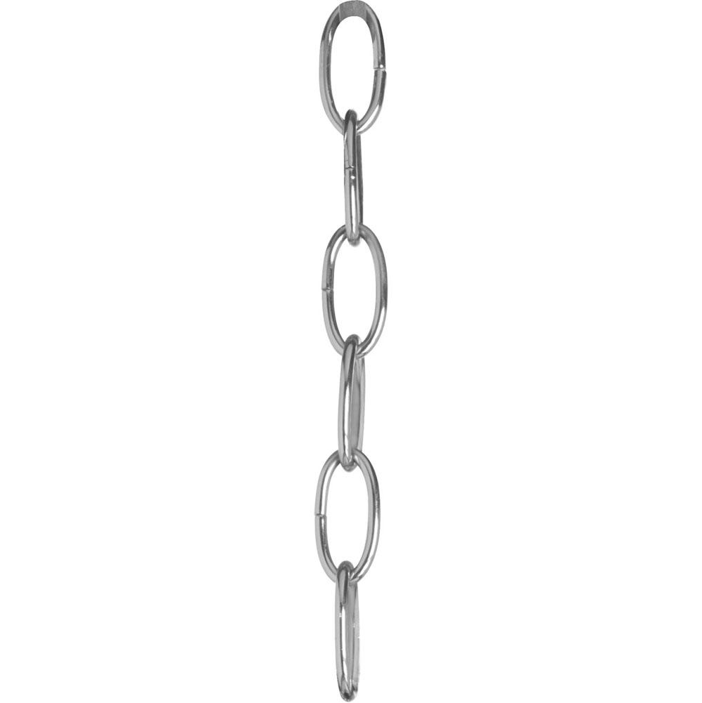 Progress Lighting Accessory Chain - 10'' of 9 Gauge Chain in Polished Chrome