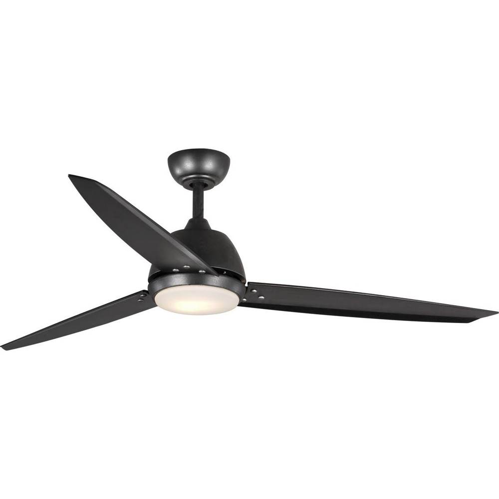 Progress Lighting Oriole Collection 60'' Three-Blade Ceiling Fan with LED Light