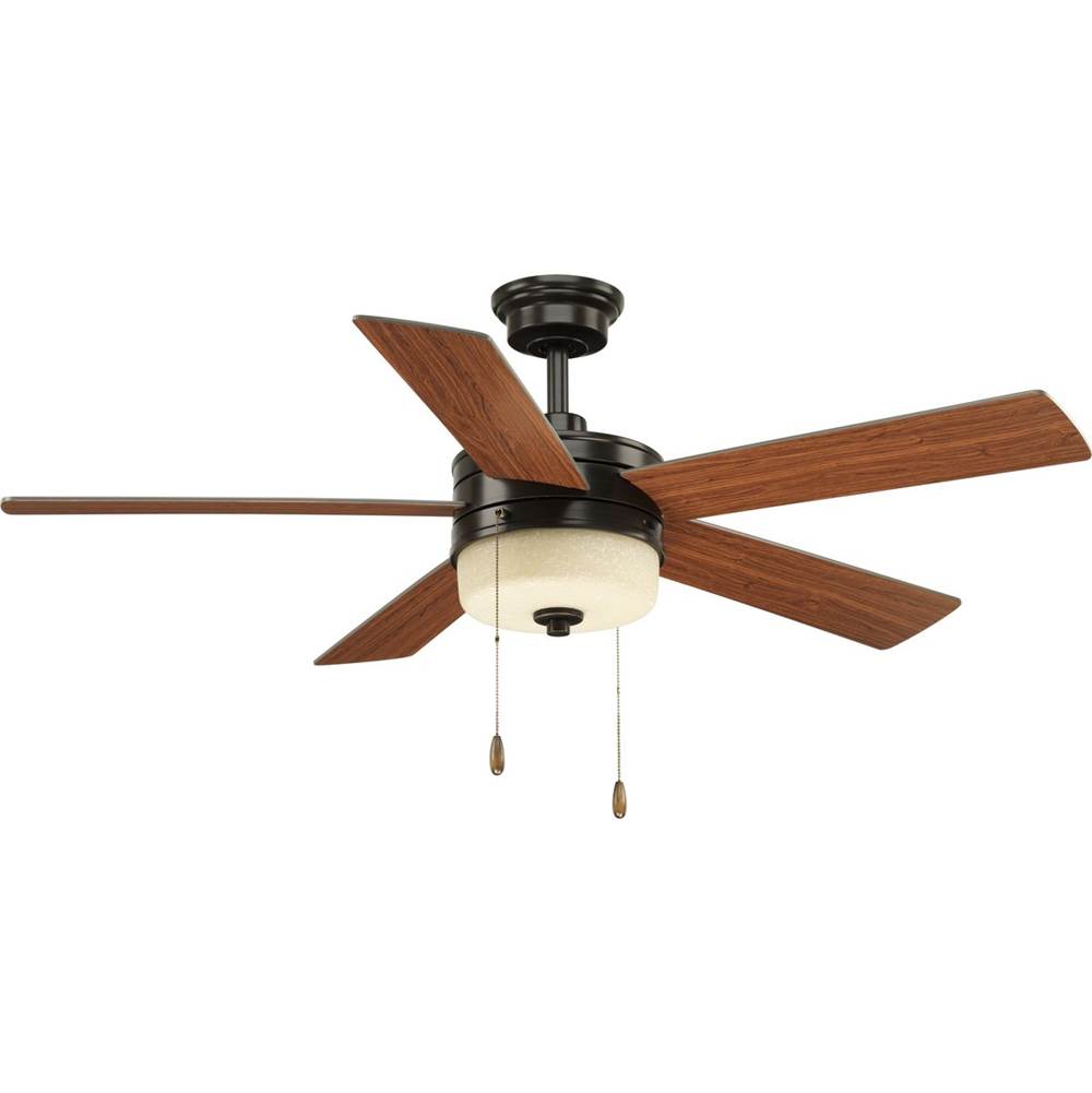 Progress Lighting Verada Collection 52'' Five-Blade Ceiling Fan with LED Light