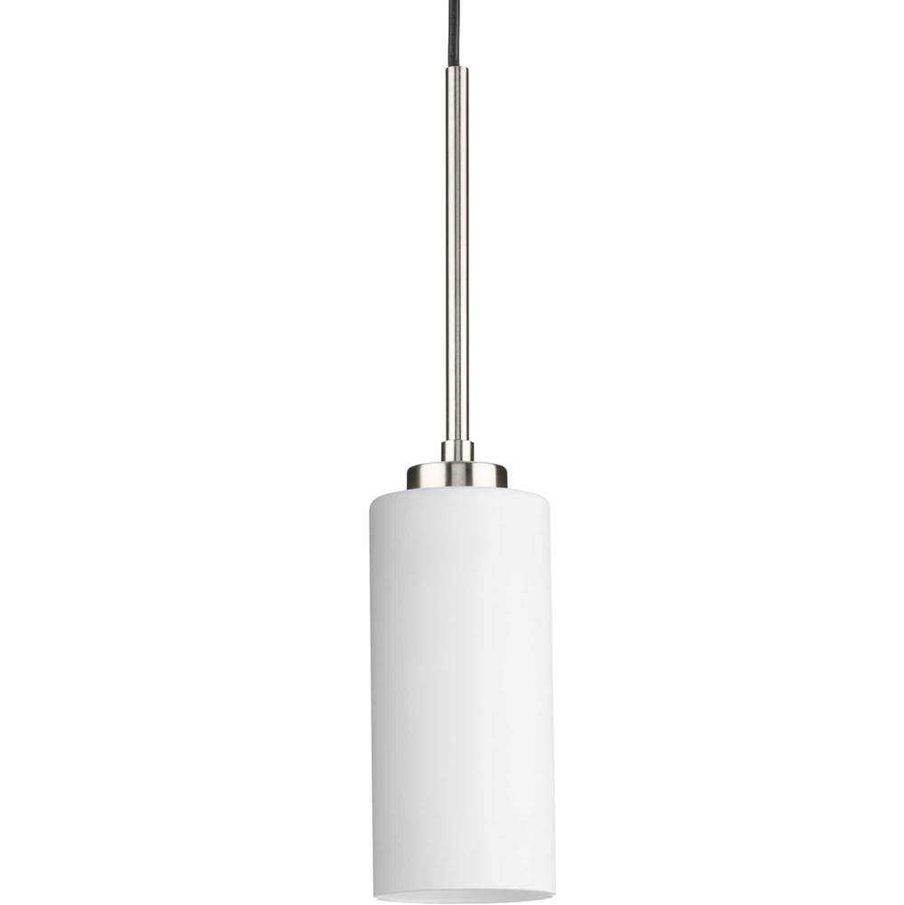 Progress Lighting Cofield Collection One-Light Brushed Nickel Transitional Pendant