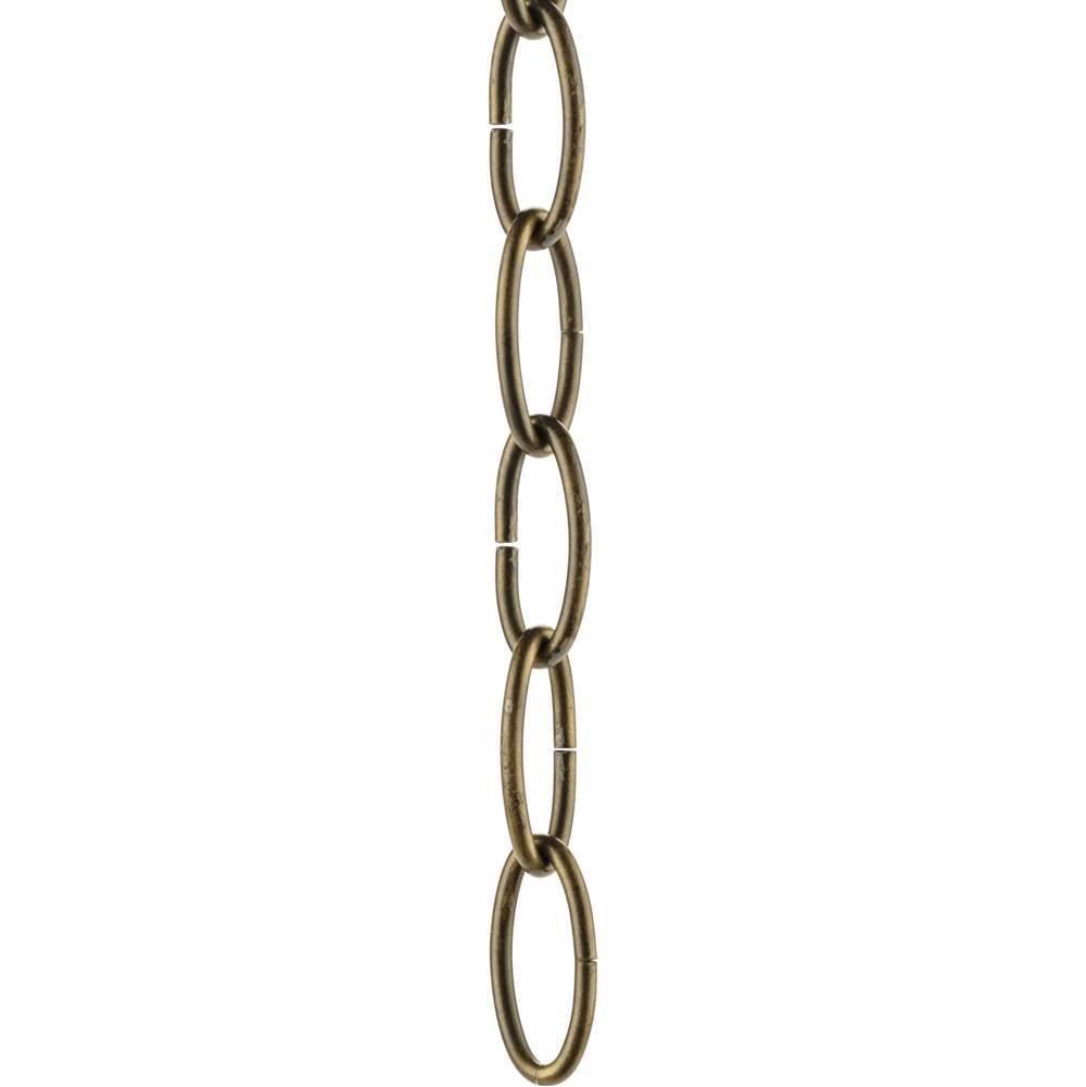 Progress Lighting Accessory Chain - 48-inch of 9 Gauge Chain in Aged Bronze