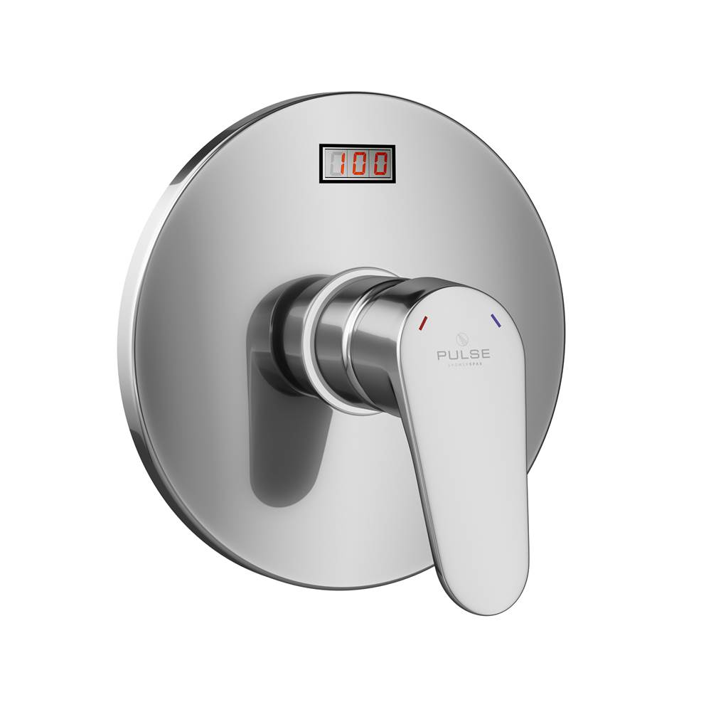 Pulse Shower Spas PULSE ShowerSpas LED Tru-Temp Pressure Balance 1/2'' Rough-In Valve with Chrome Trim Kit