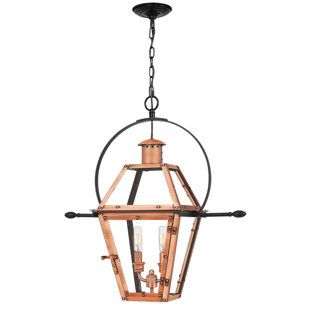 Quoizel Outdoor Hanging 2 Light Aged Copper