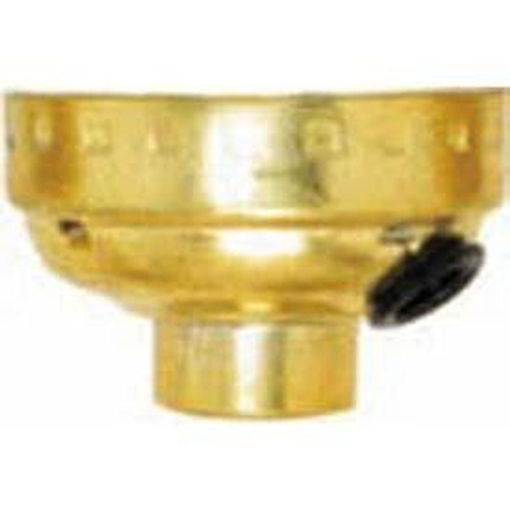 Satco 1/8 Cap with Side Outlet Brite Gilt LSS