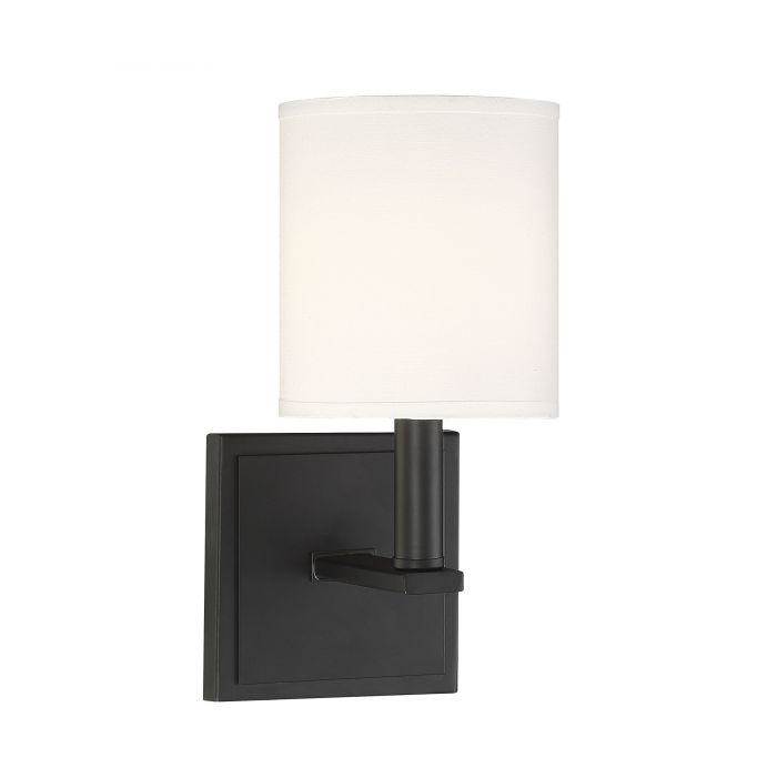 Savoy House Waverly 1-Light Wall Sconce in Matte Black