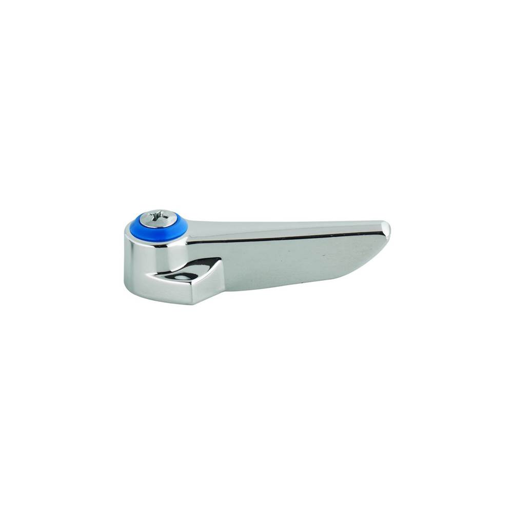 T&S Brass Lever Handle, Blue Index (Cold) & Screw