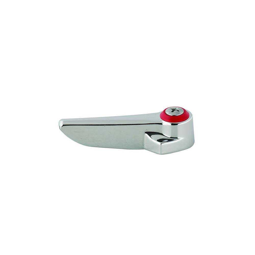 T&S Brass Lever Handle, Red Index (Hot) & Screw