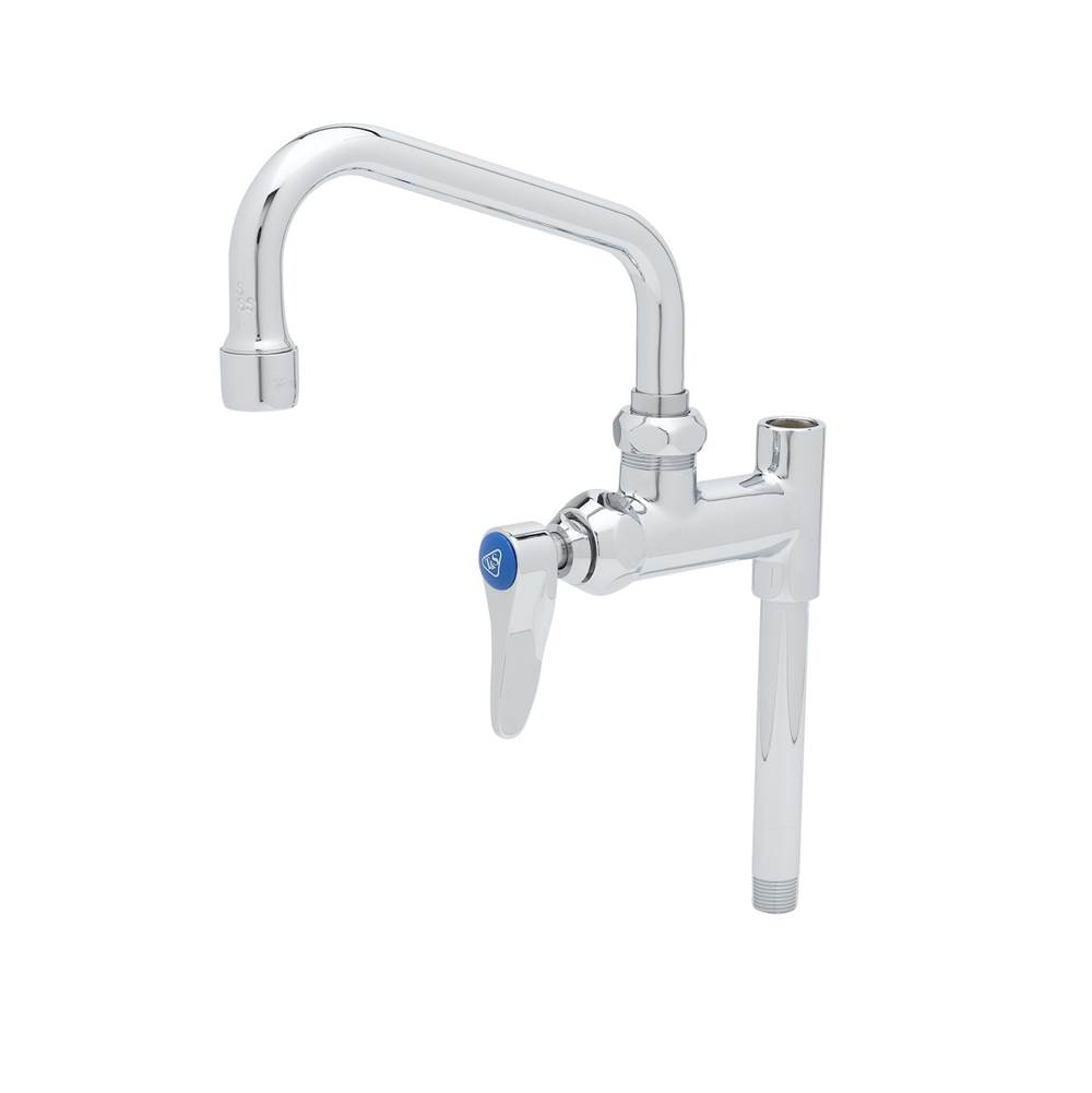 T&S Brass Add-On Faucet,6'' Nozzle,Lever Handle,5'' Nipple