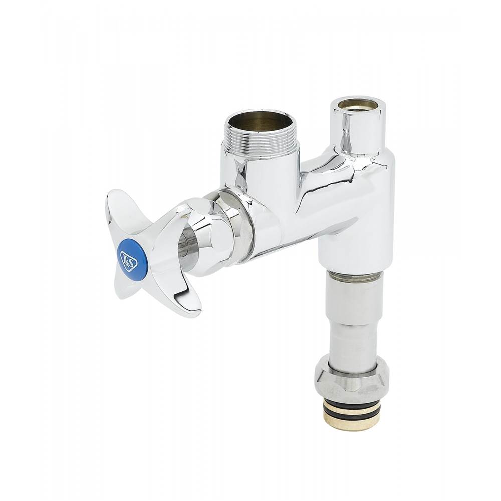 T&S Brass Big-Flo EasyInstall Add-On Faucet, Less Nozzle, 4-Arm Handle