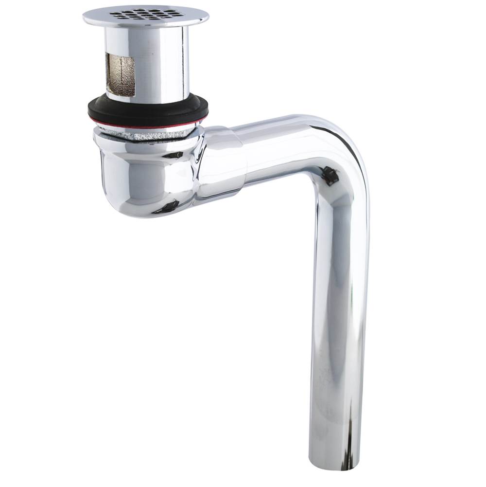 T&S Brass Grid Drain Assembly, Offset, Polished Chrome